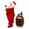 Kurt Adler 10.5-Inch Fabriché Wine Tasting Santa, 2 Piece Set